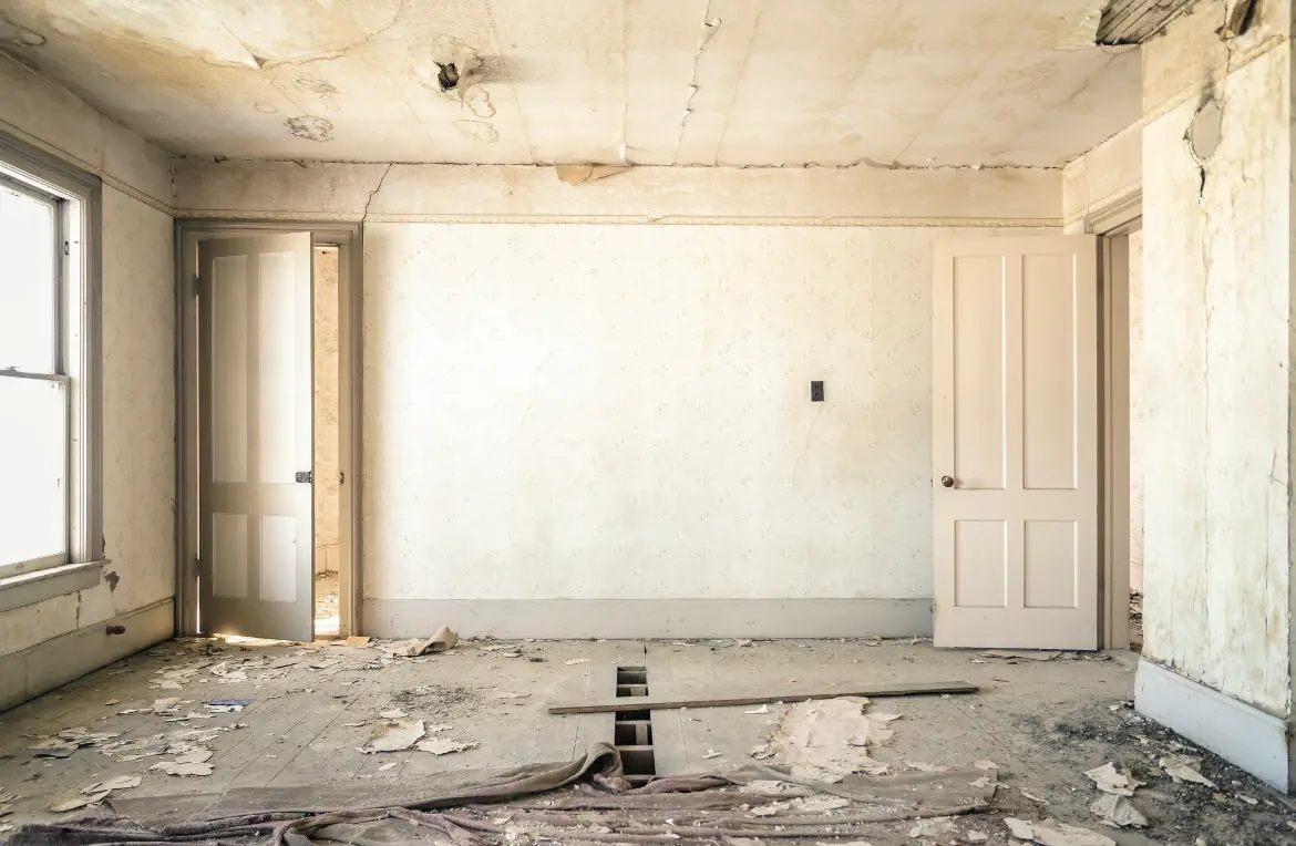 Waste disposal crew managing a cleanout project in Red Chute